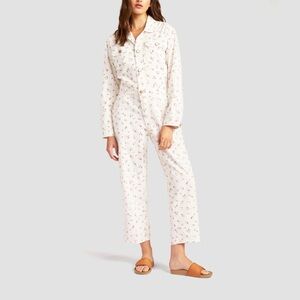 Billabong Cream Floral Jumpsuit